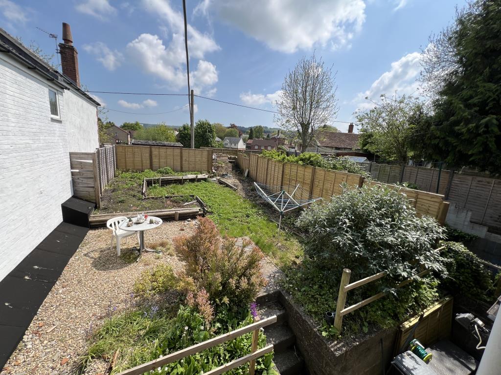 Lot: 93 - COTTAGE FOR REFURBISHMENT - General view of the rear garden of property
